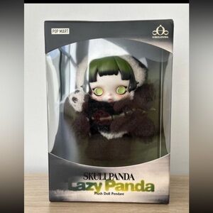 Skullpanda Lazy Panda Plush Doll Pendant